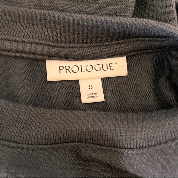 Prologue Women's Long Sleeve Gray Form Fitting Dress With Side Slit Size S - Picture 8 of 11